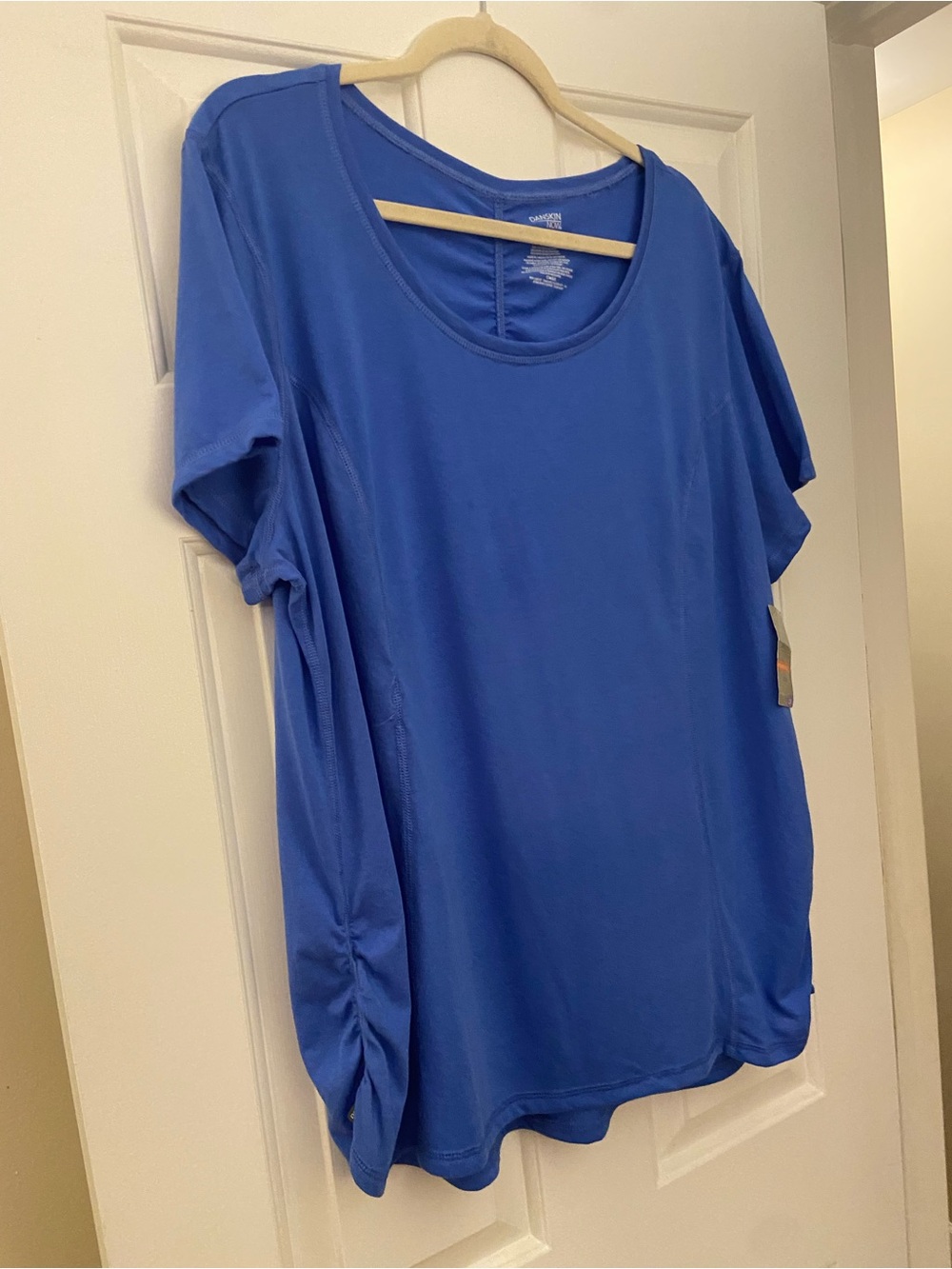 Danskin Women's Short Sleeve Tee in Blue for Workout or Casual - CUTE!
